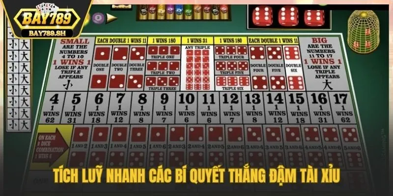 Tích luỹ nhanh các bí quyết thắng đậm tài xỉu